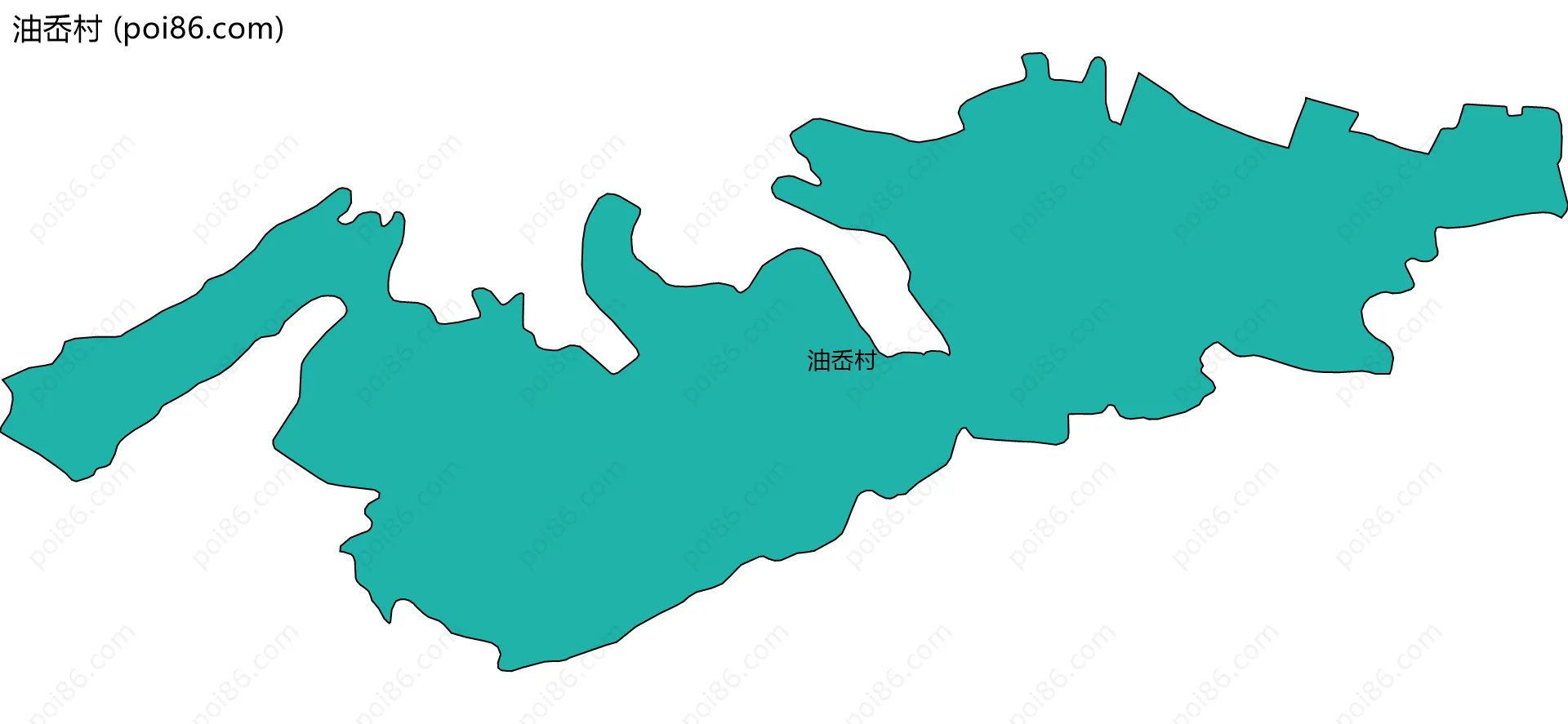 油岙村边界地图