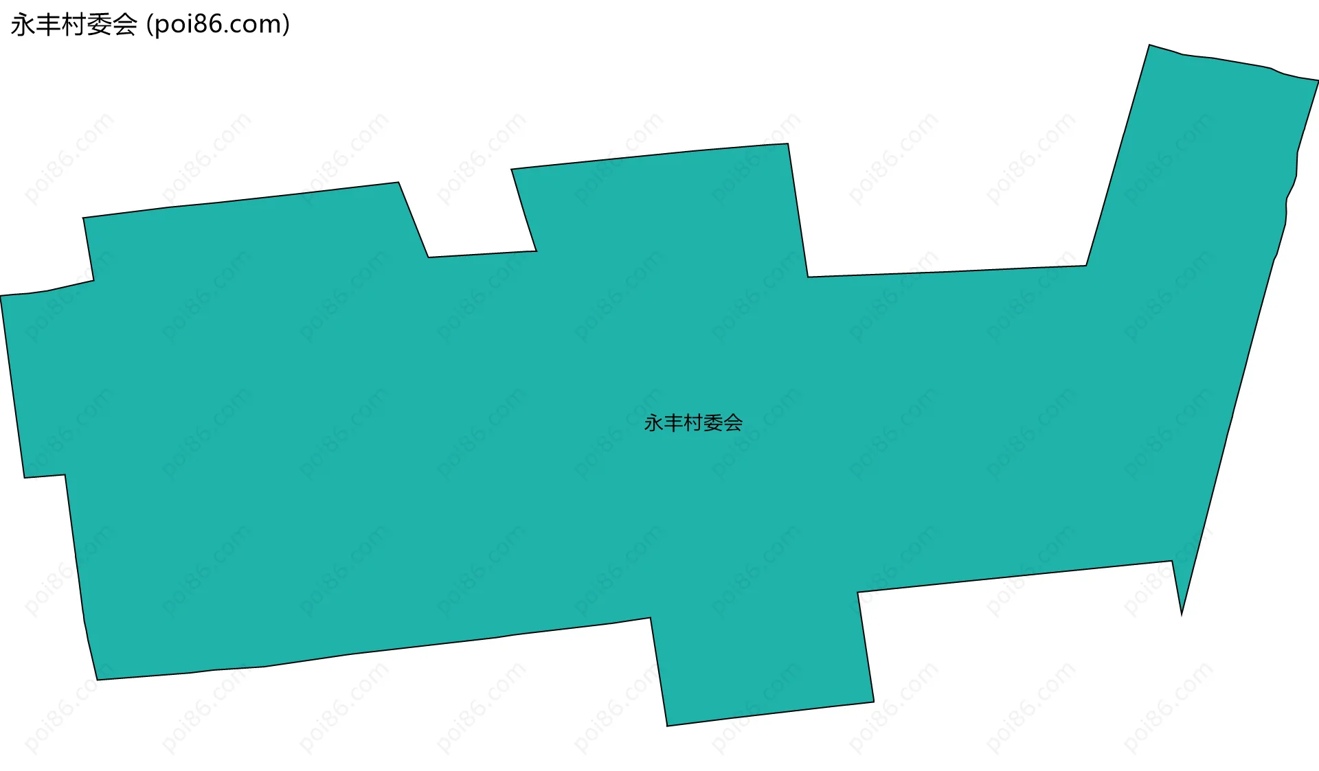 永丰村委会边界地图