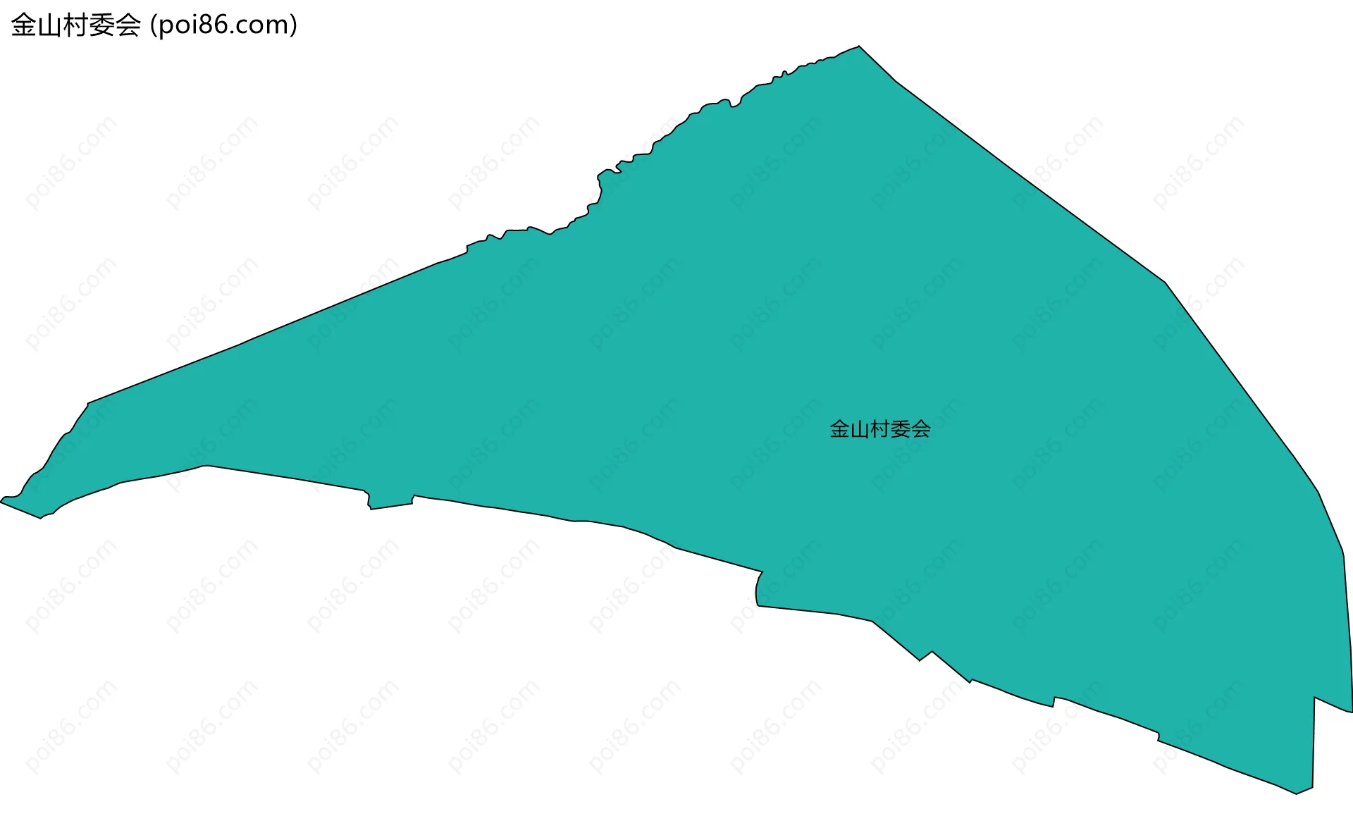 金山村委会边界地图