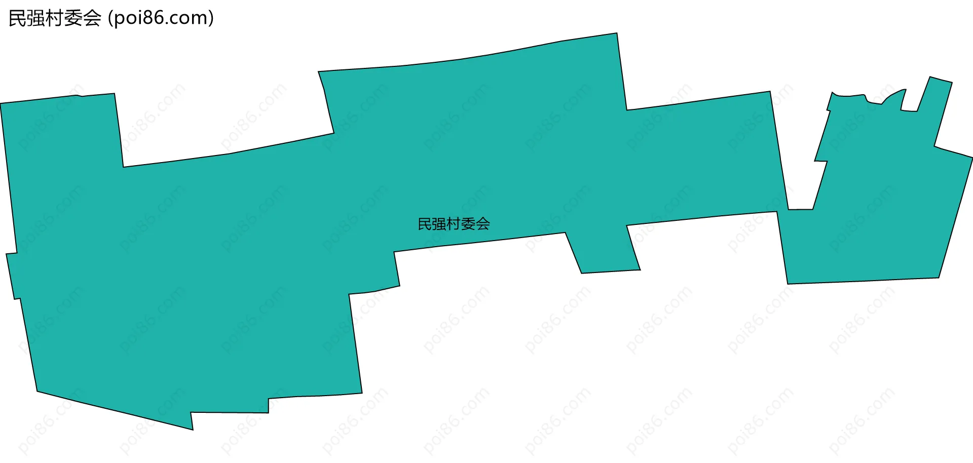 民强村委会边界地图