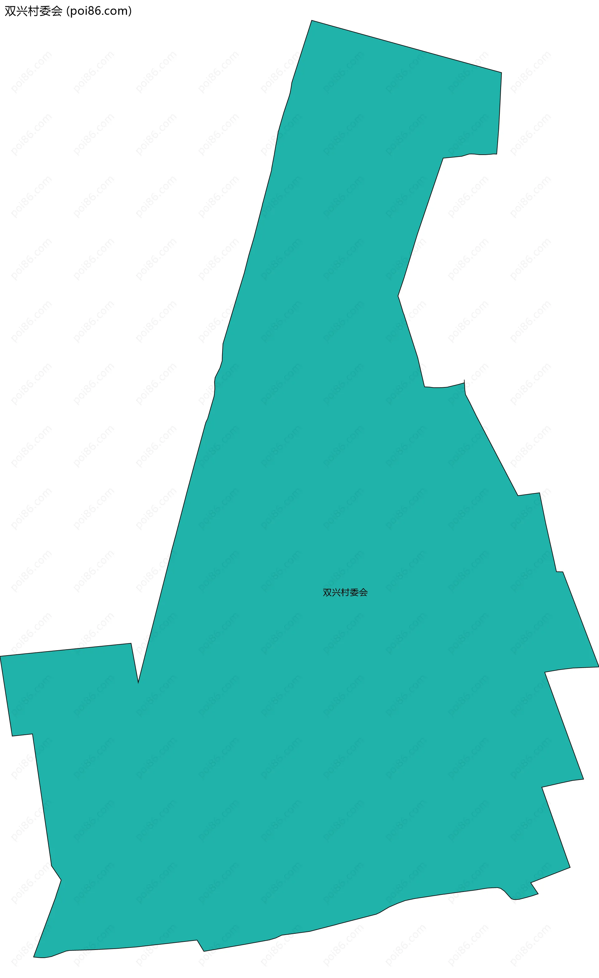 双兴村委会边界地图