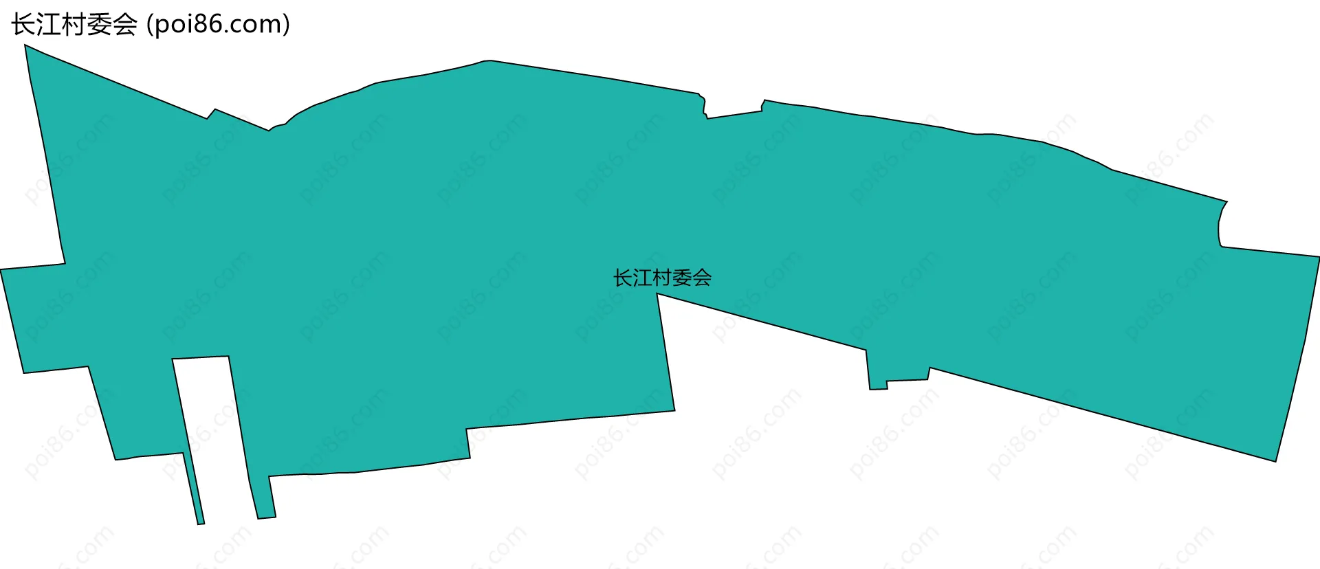 长江村委会边界地图