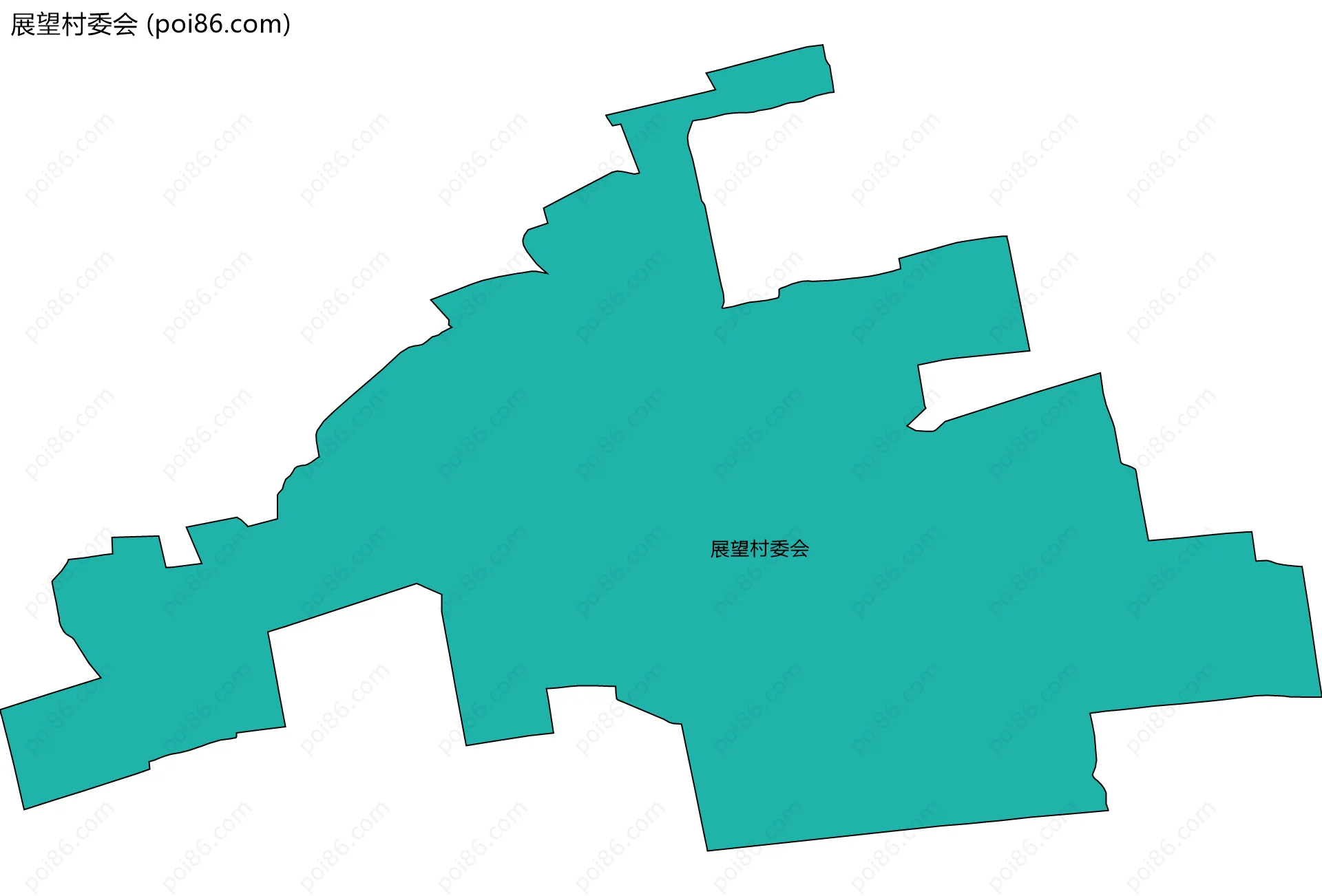 展望村委会边界地图