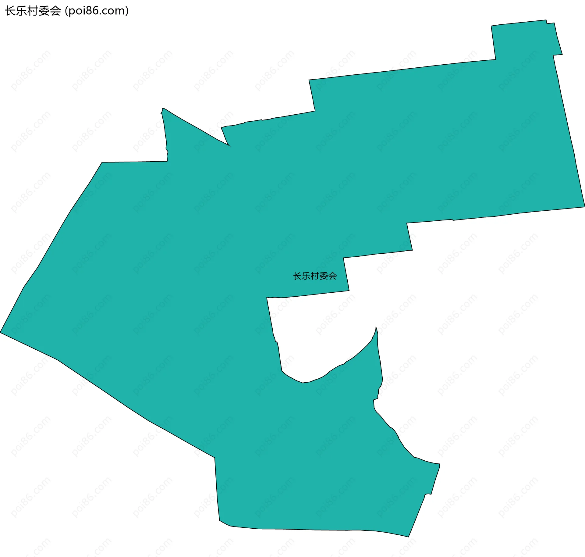 长乐村委会边界地图