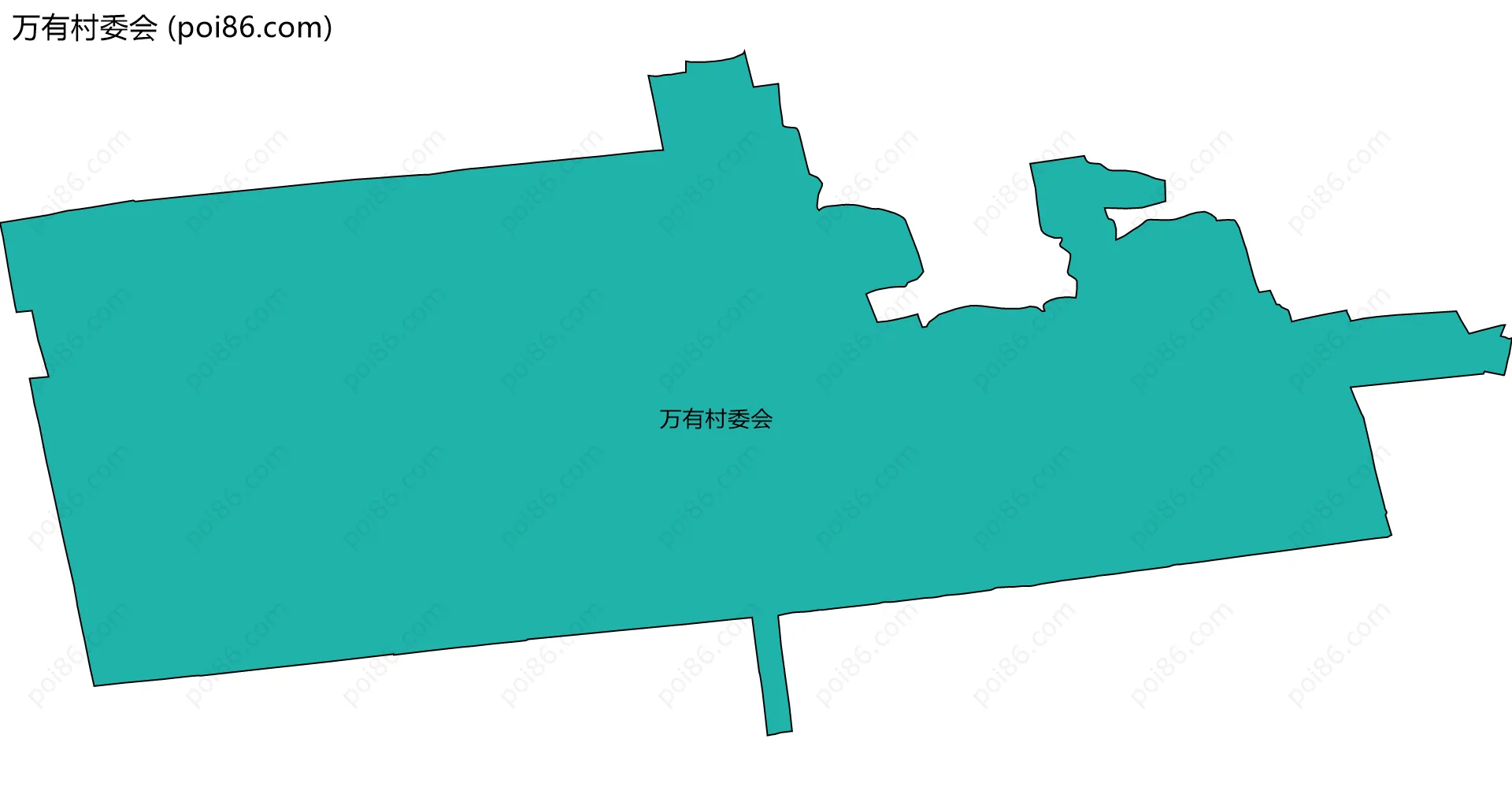 万有村委会边界地图