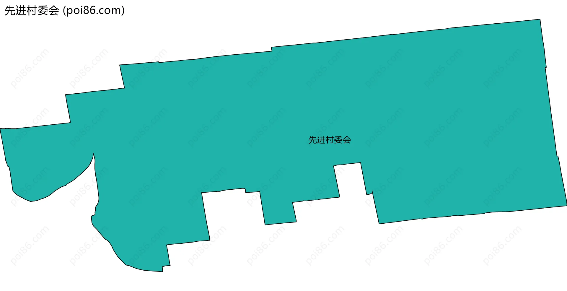 先进村委会边界地图