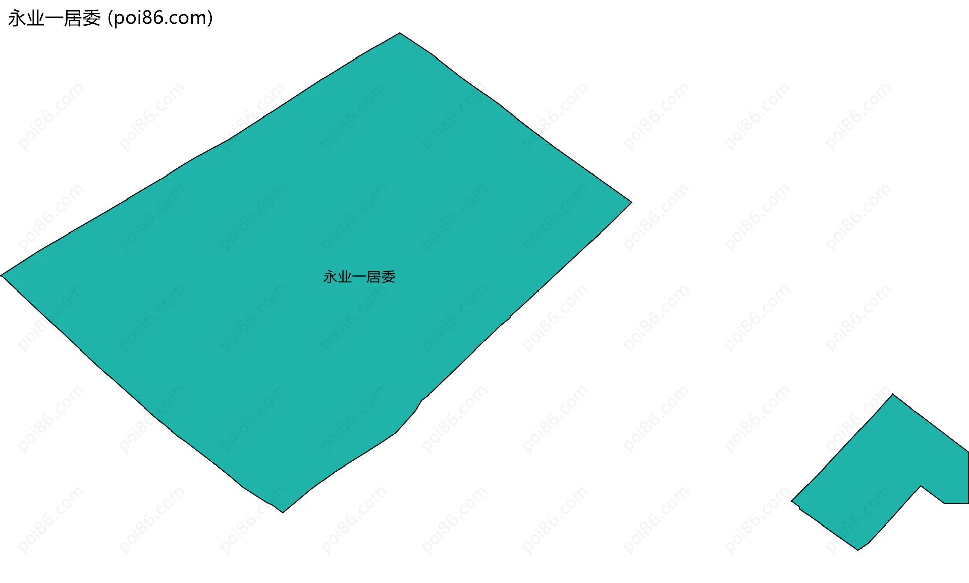 永业一居委边界地图
