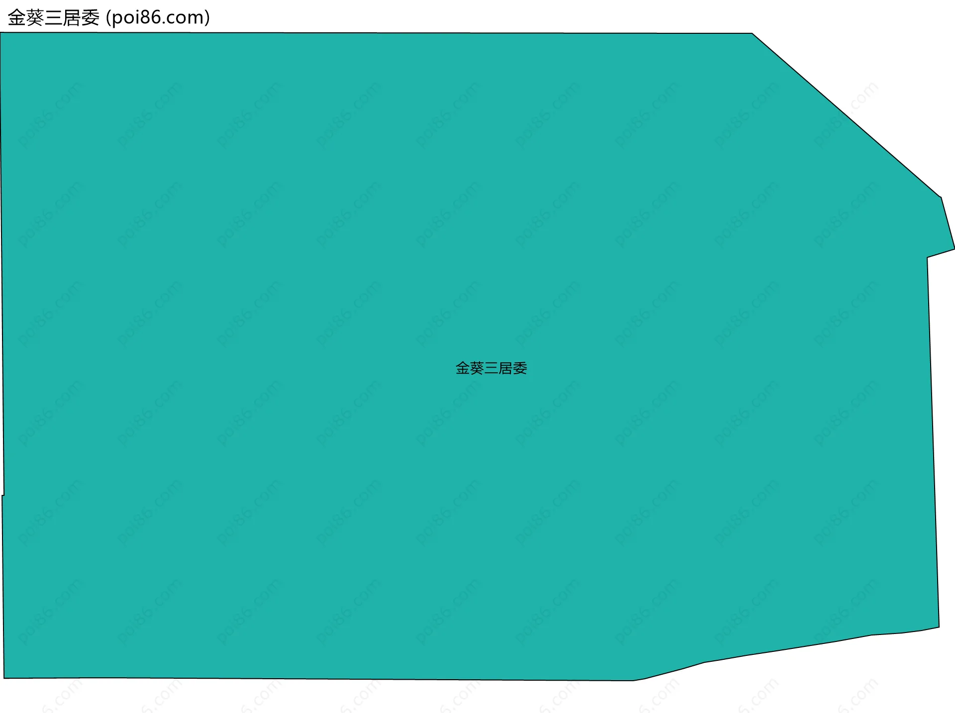 金葵三居委边界地图