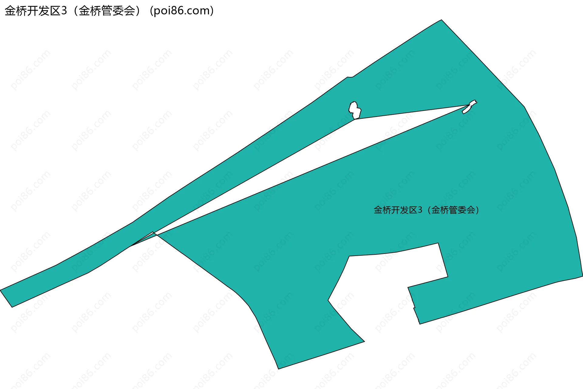 金桥开发区3（金桥管委会）边界地图
