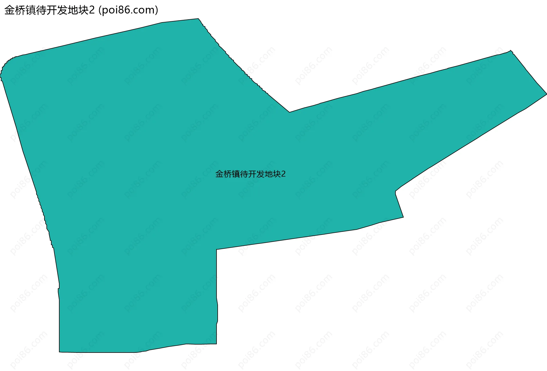 金桥镇待开发地块2边界地图