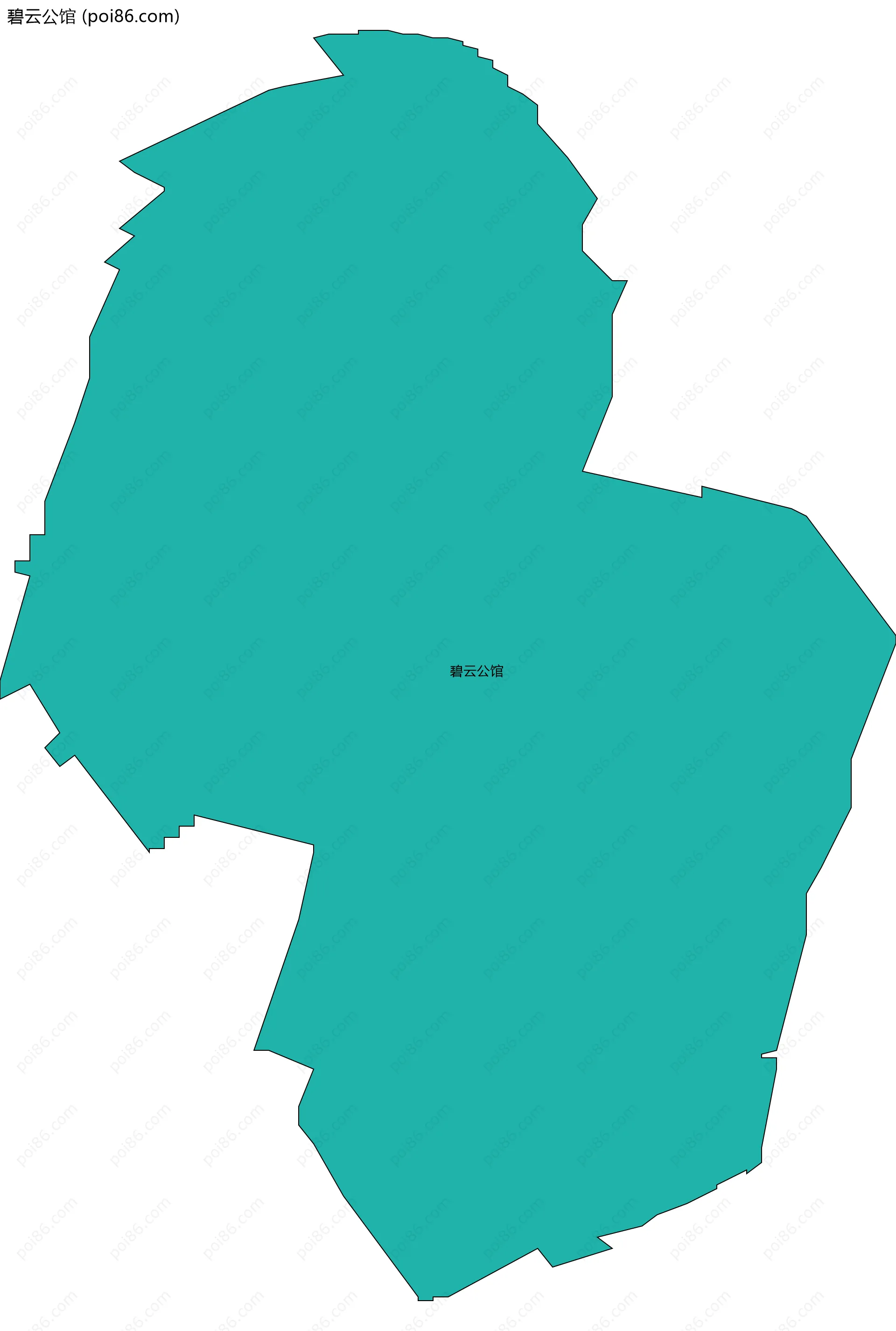 碧云公馆边界地图