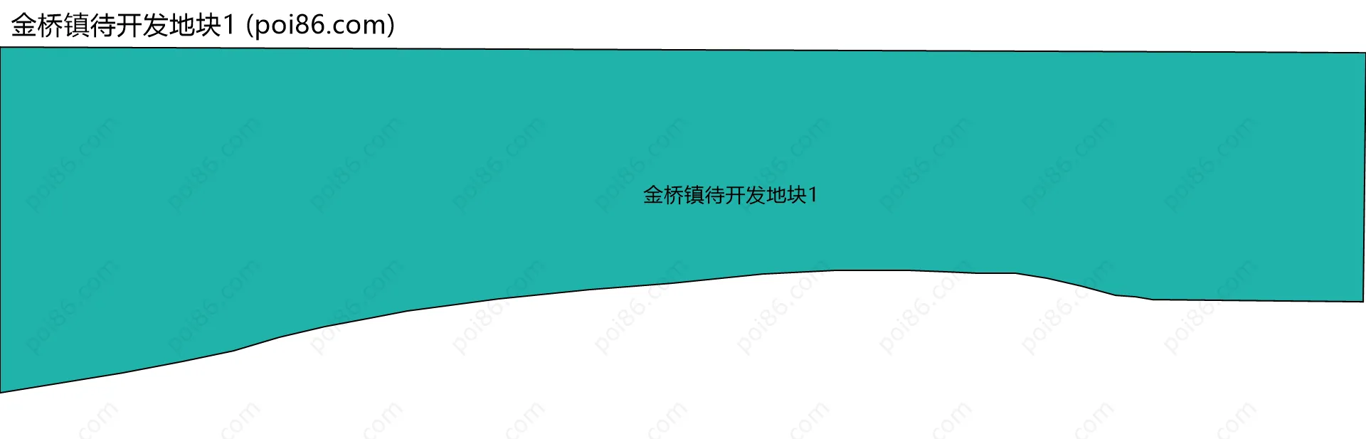 金桥镇待开发地块1边界地图