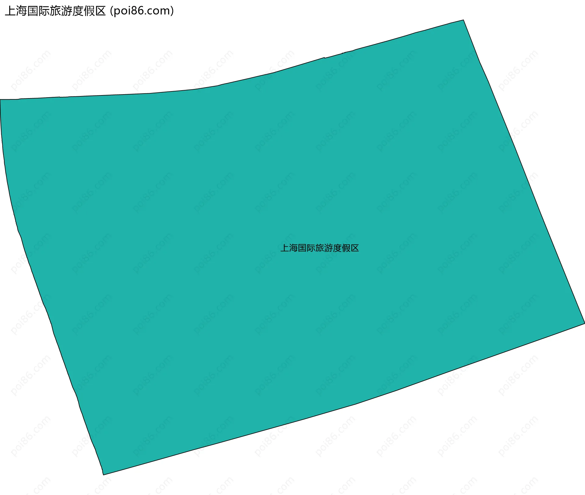 上海国际旅游度假区边界地图(五级行政区划)