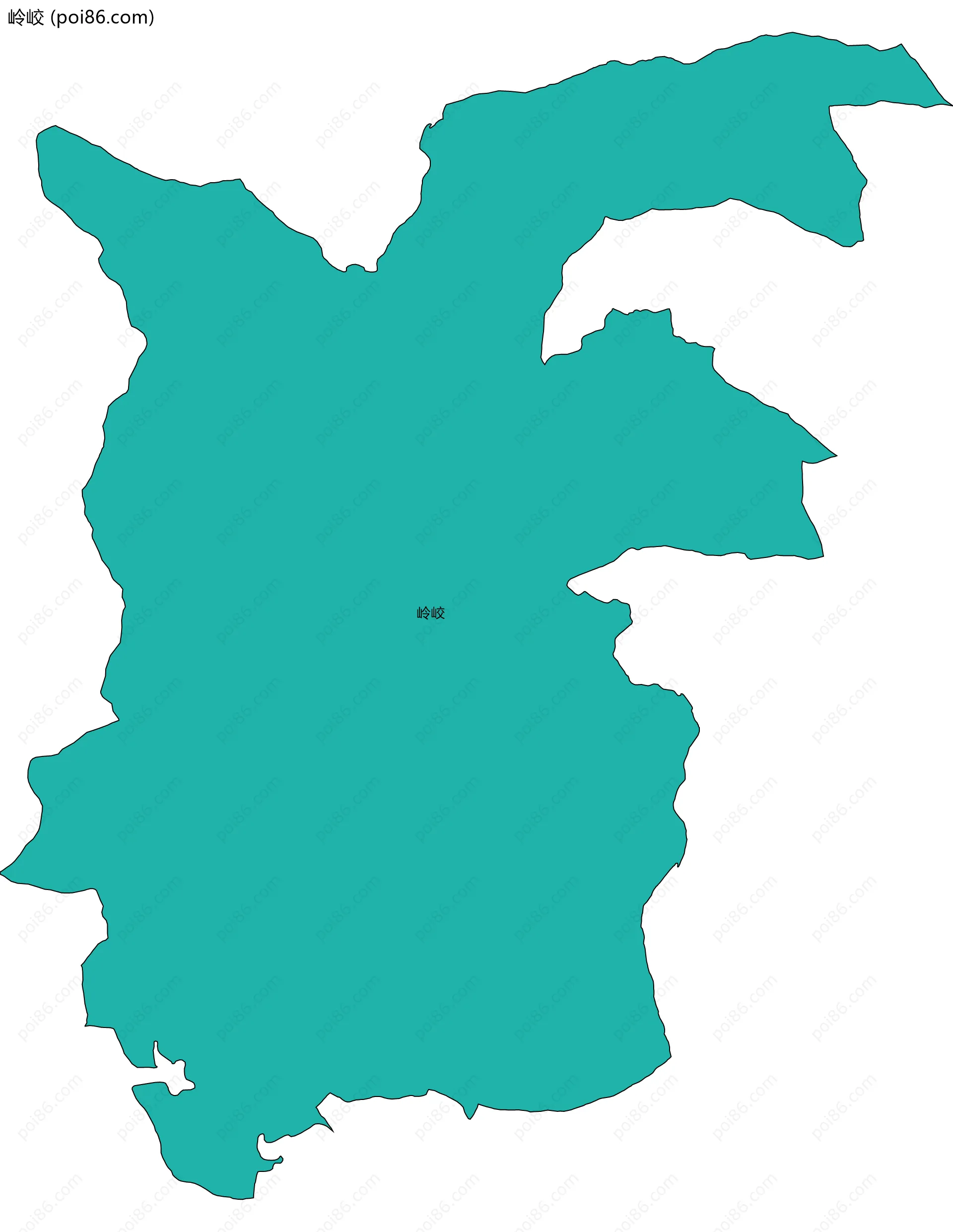 岭峧边界地图