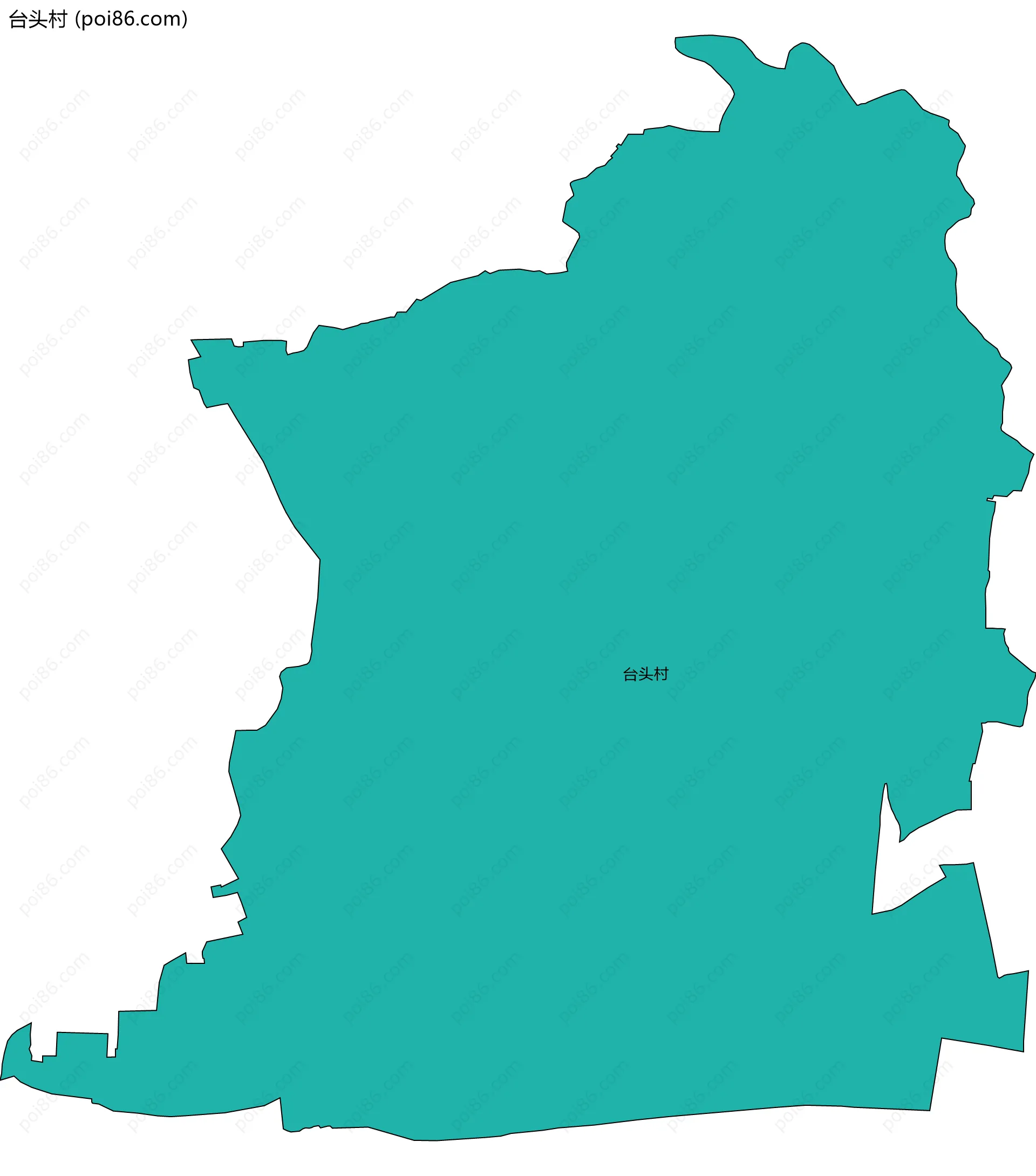 台头村边界地图