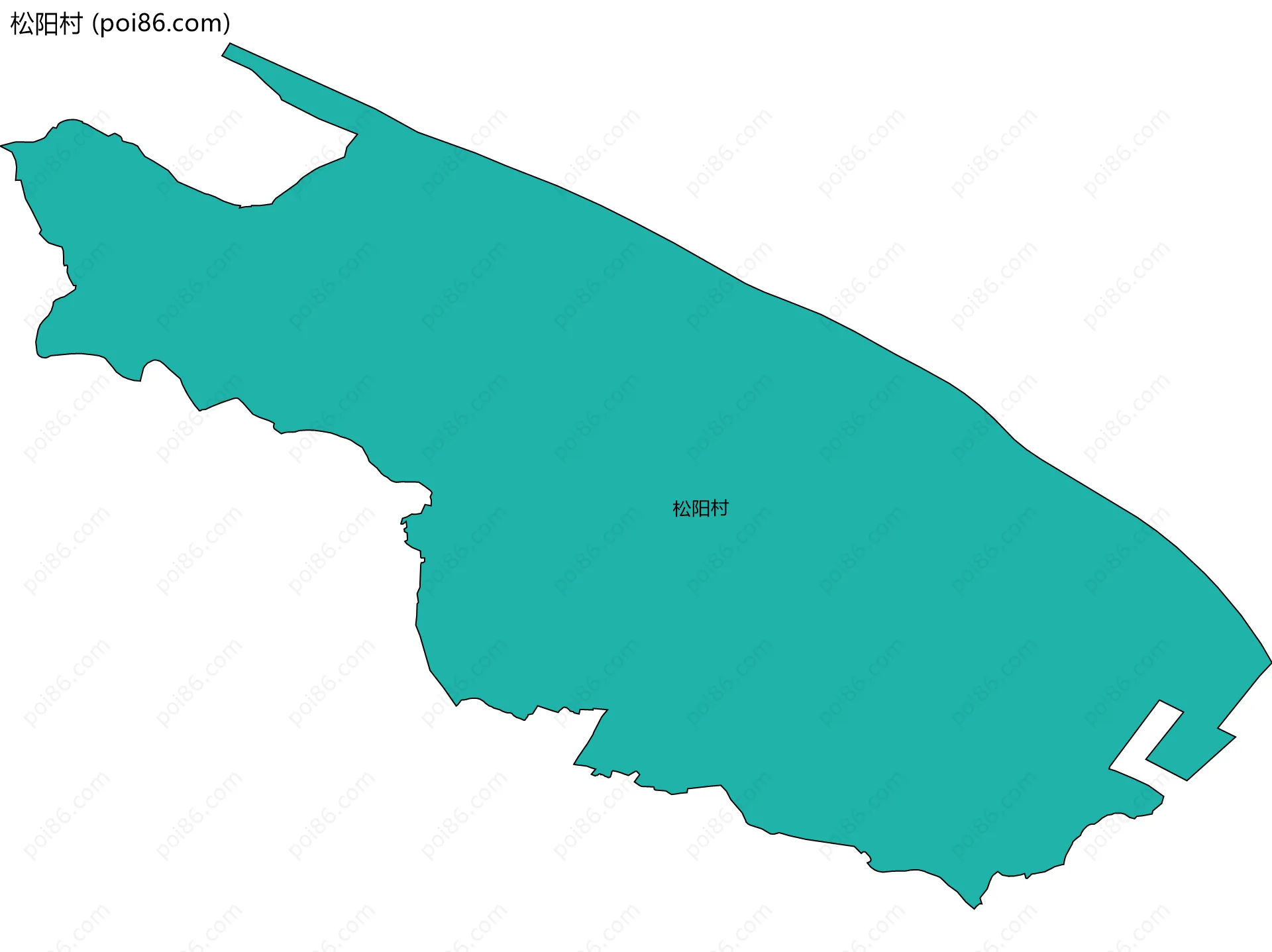 松阳村边界地图