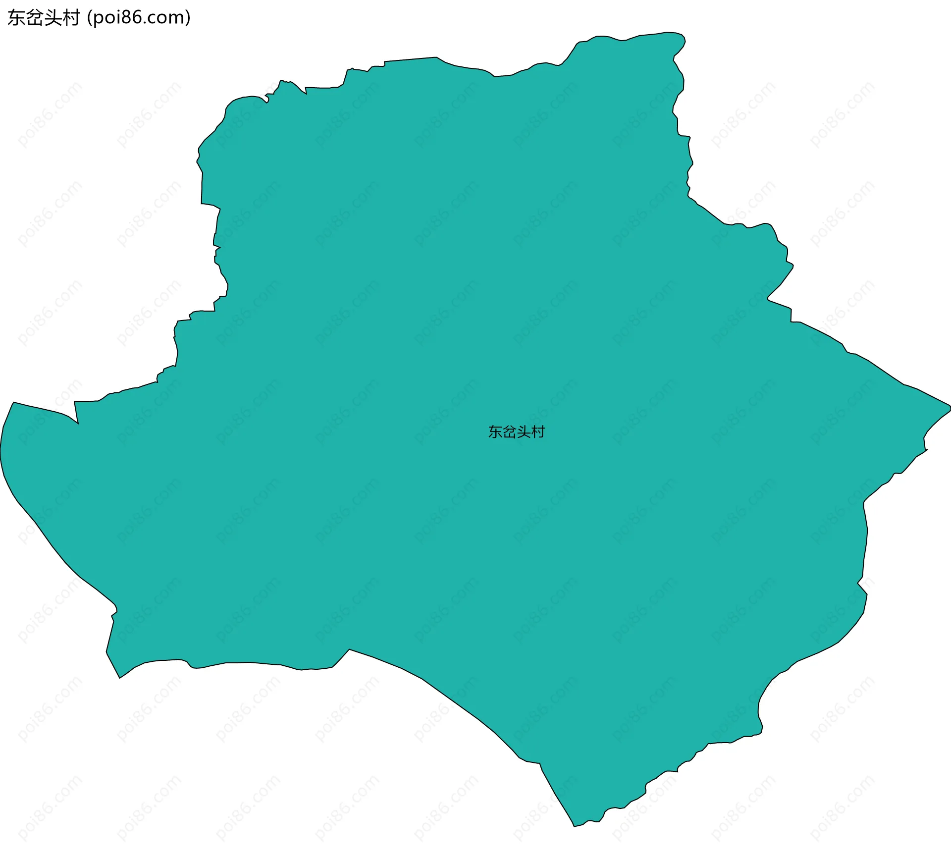 东岔头村边界地图