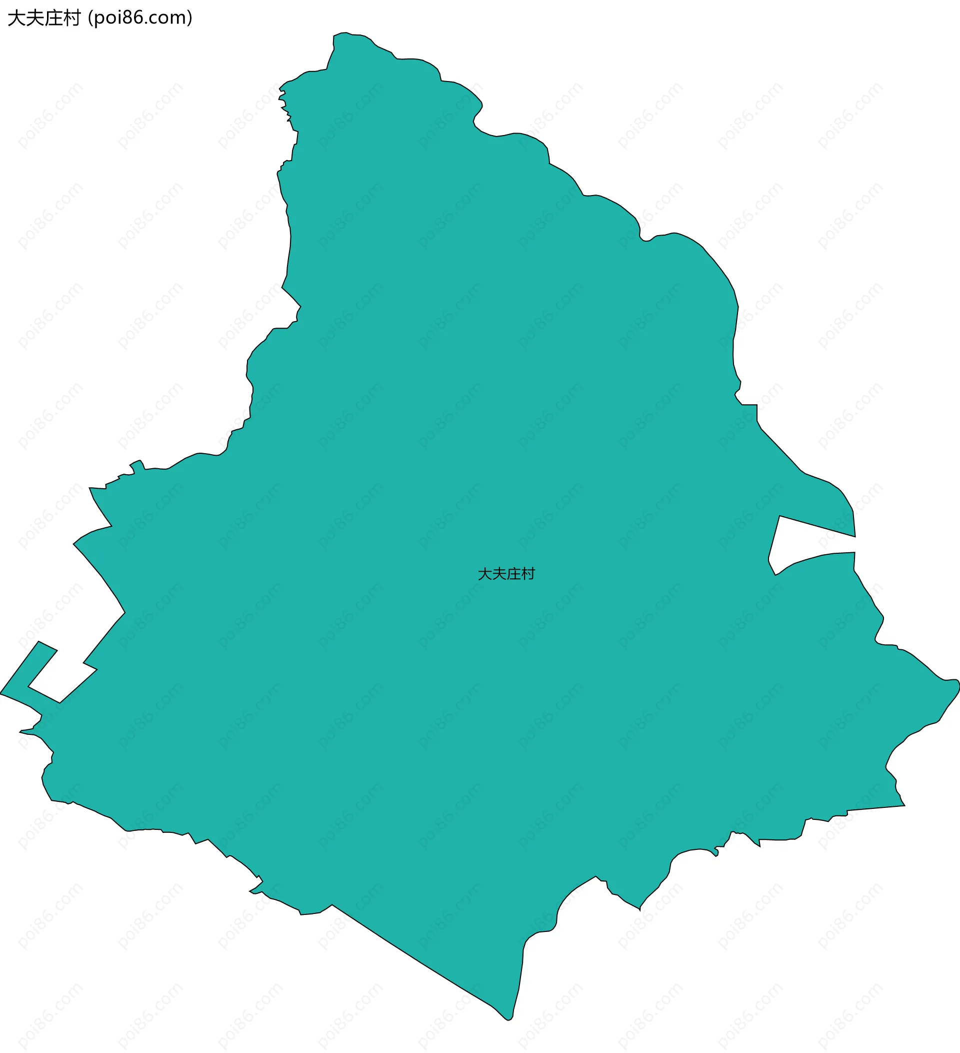 大夫庄村边界地图