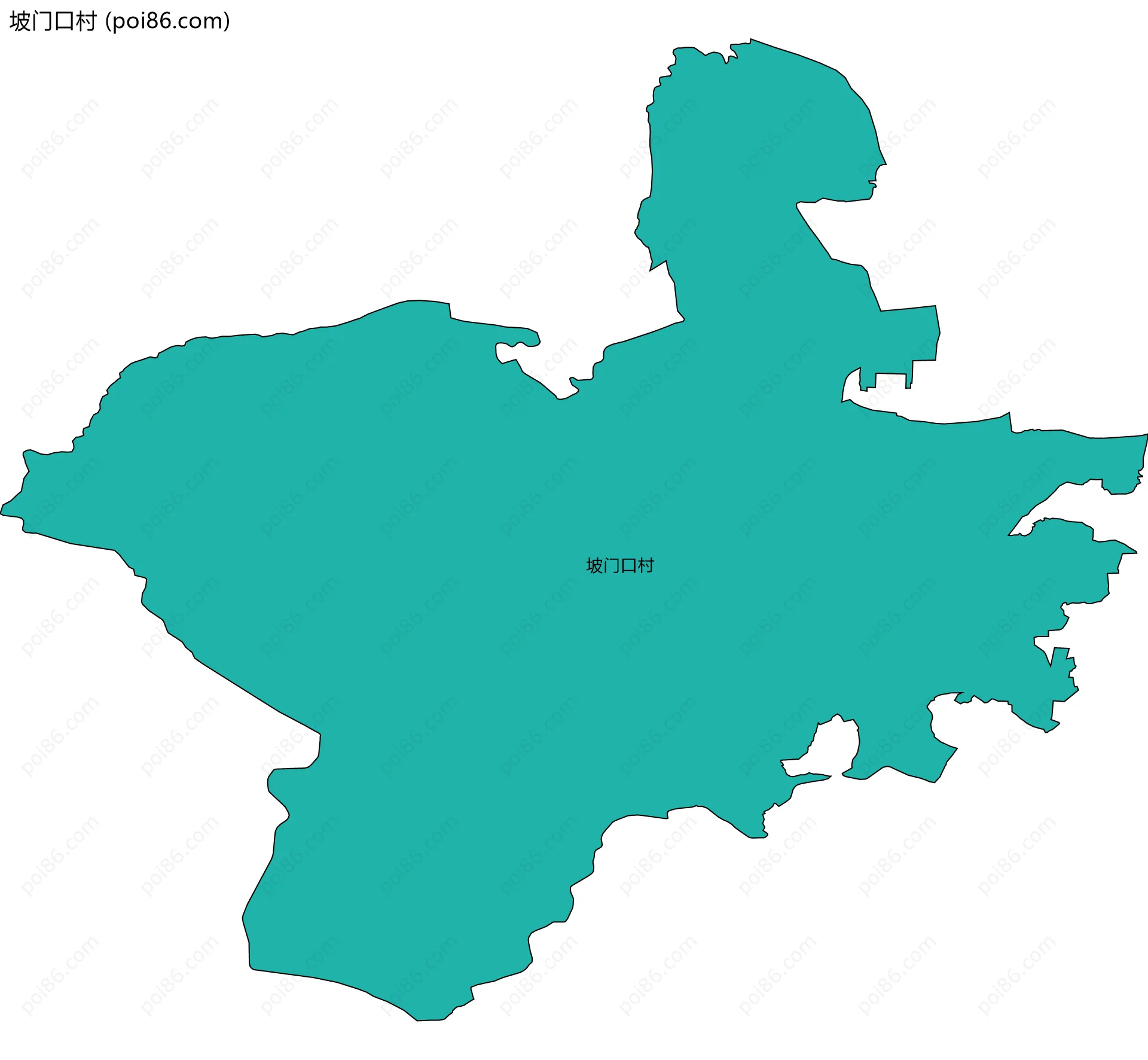 坡门口村边界地图