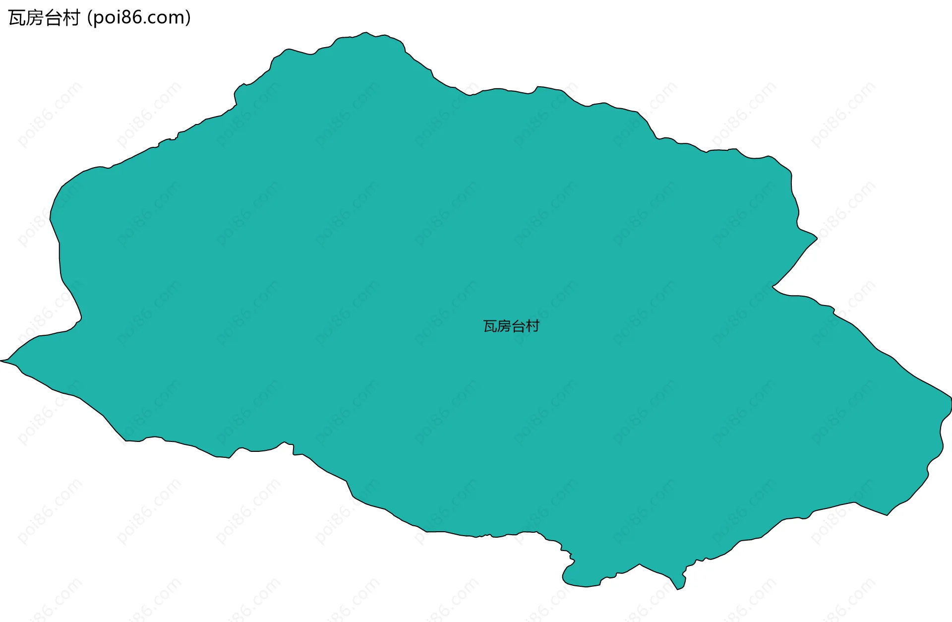 瓦房台村边界地图