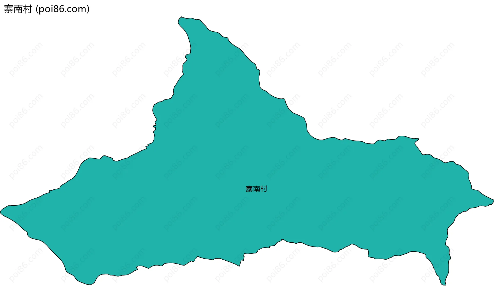 寨南村边界地图