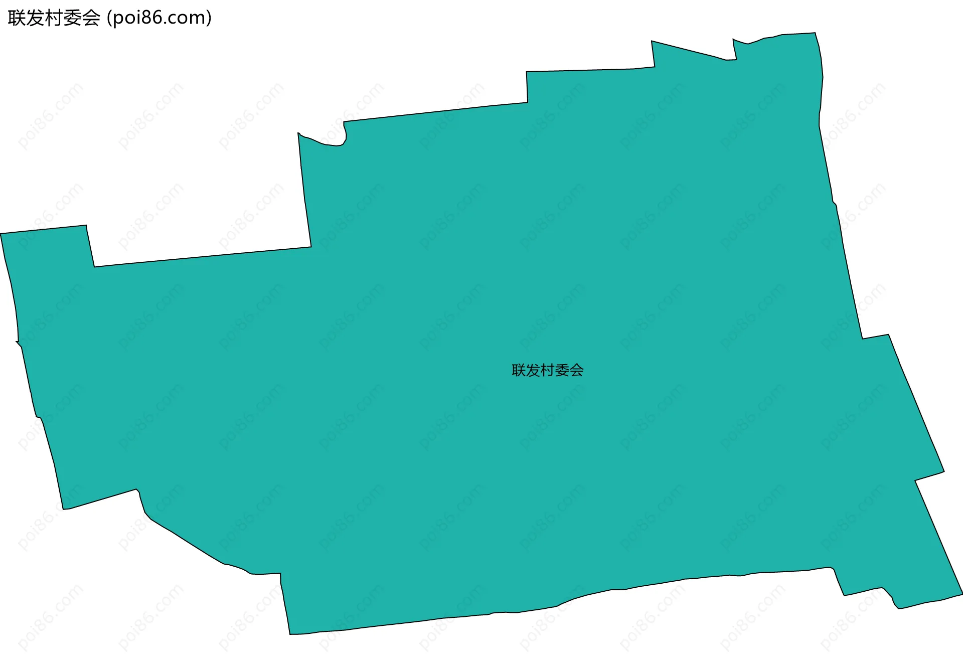 联发村委会边界地图