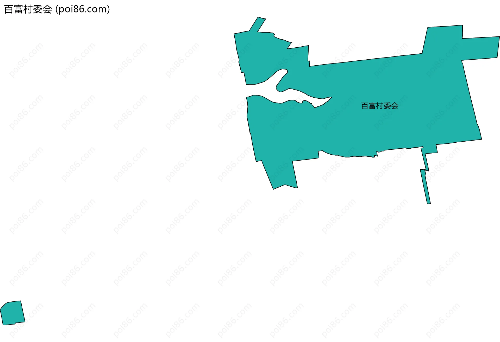 百富村委会边界地图