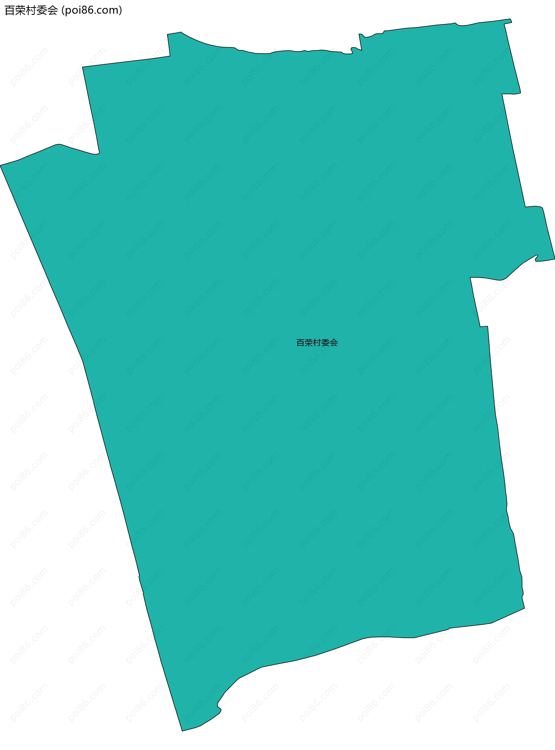 百荣村委会边界地图