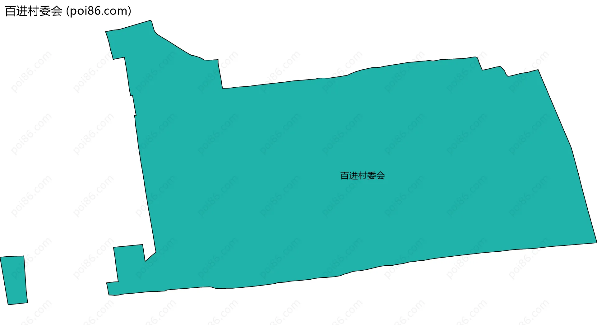 百进村委会边界地图