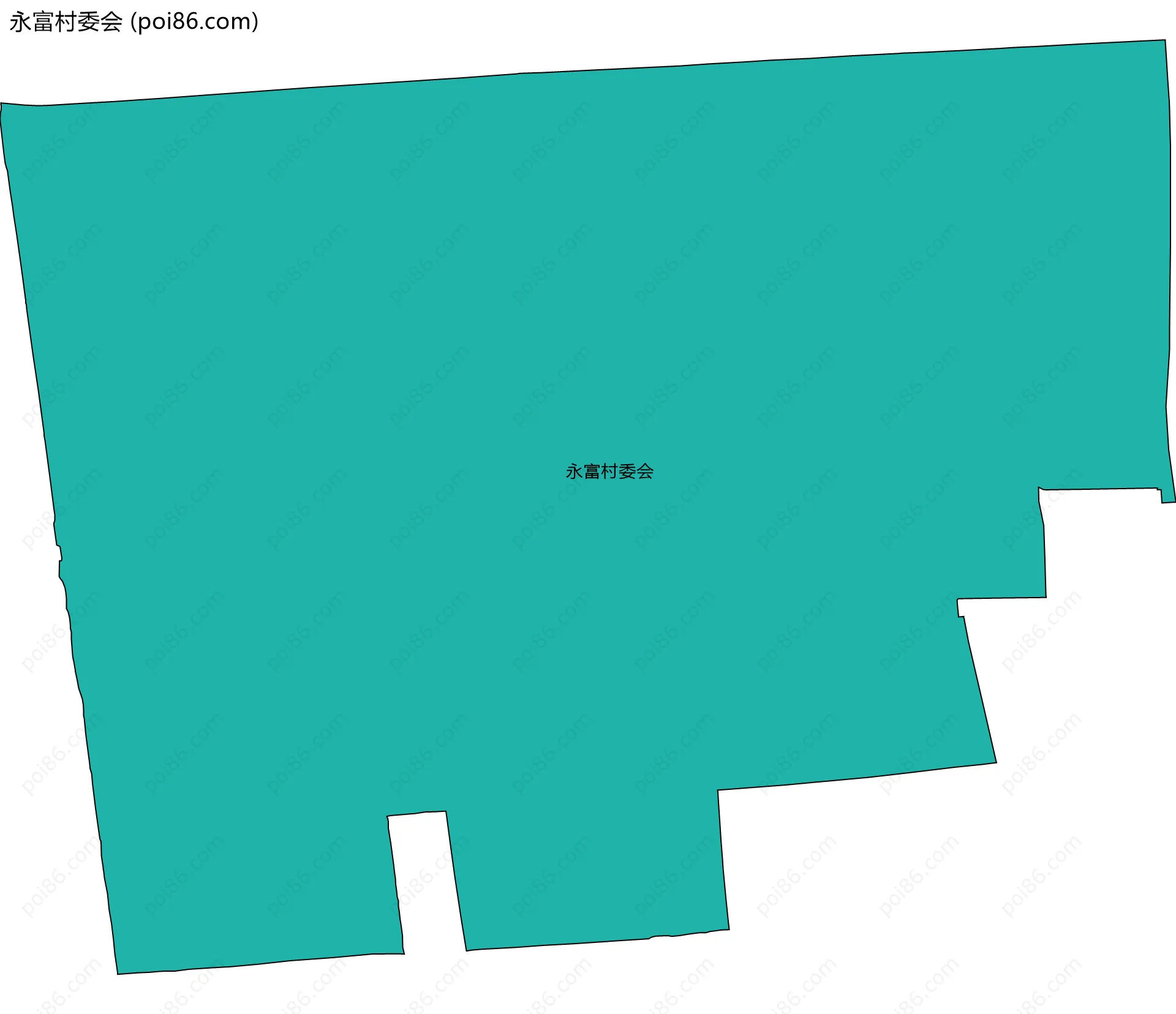永富村委会边界地图