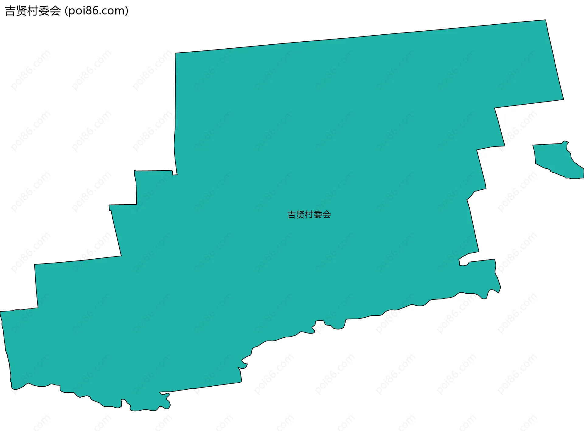 吉贤村委会边界地图