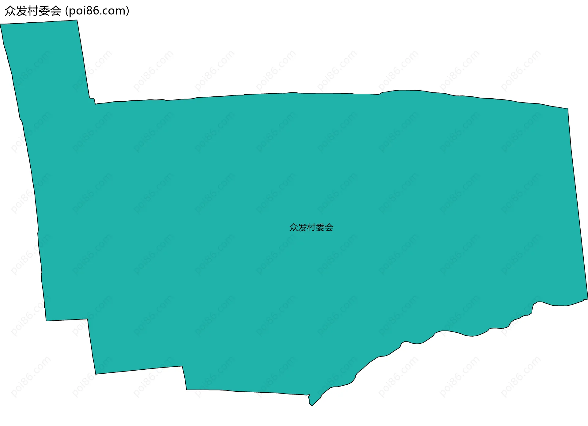 众发村委会边界地图