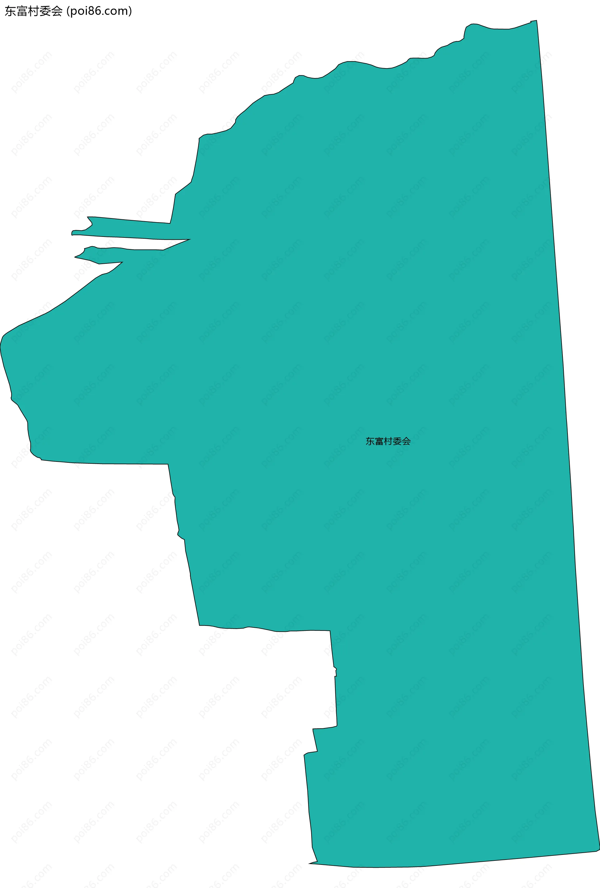 东富村委会边界地图