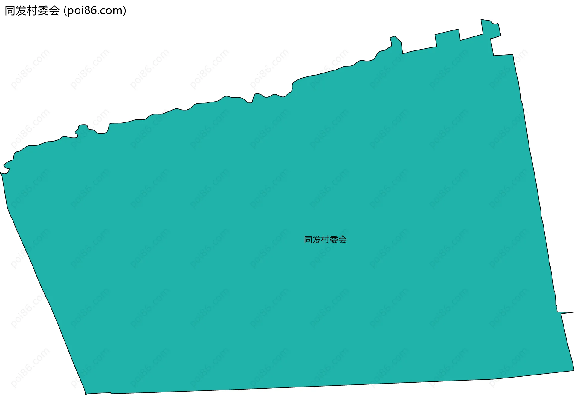同发村委会边界地图