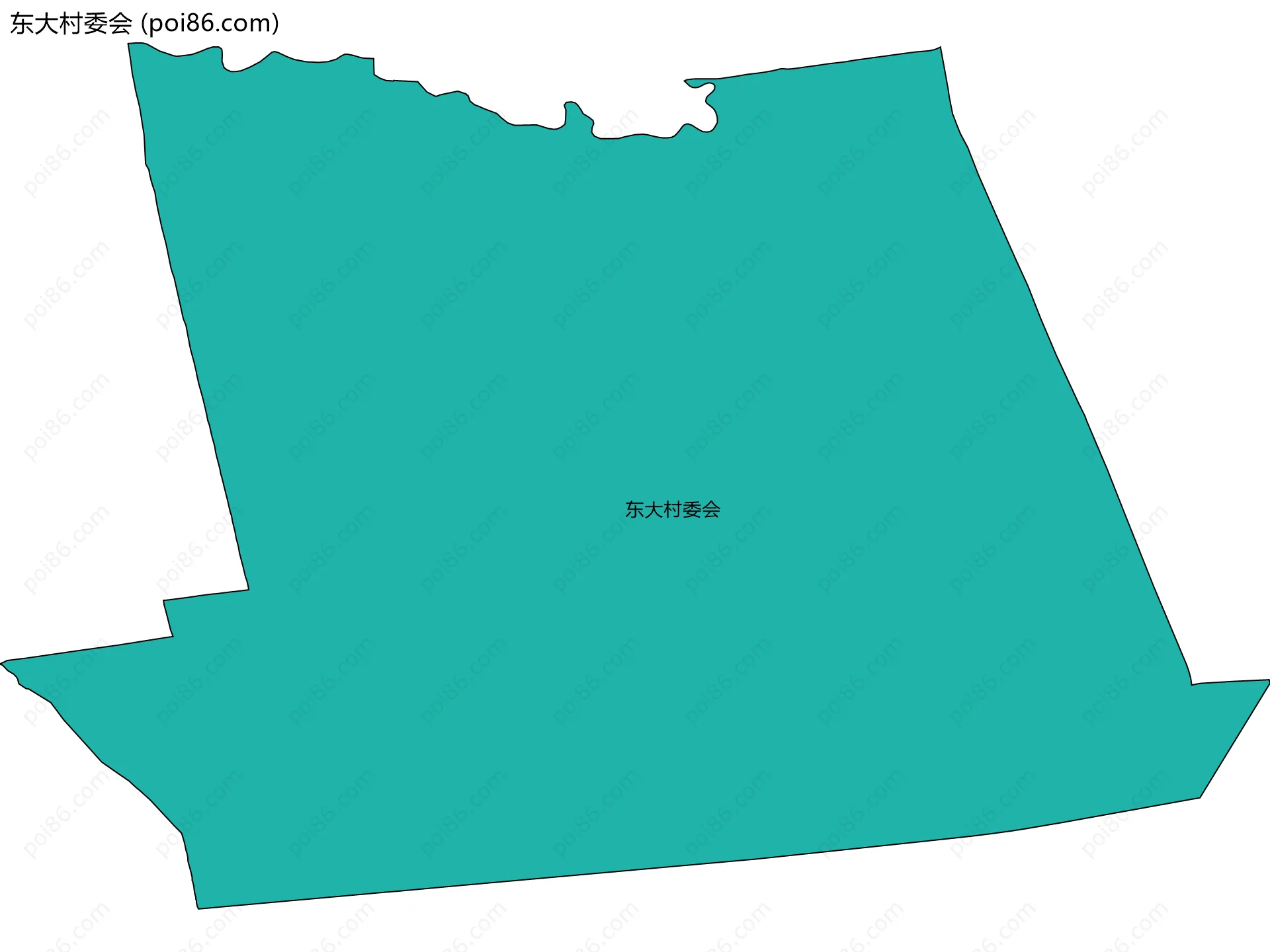 东大村委会边界地图