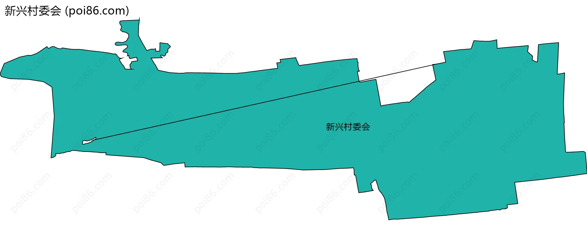 新兴村委会边界地图