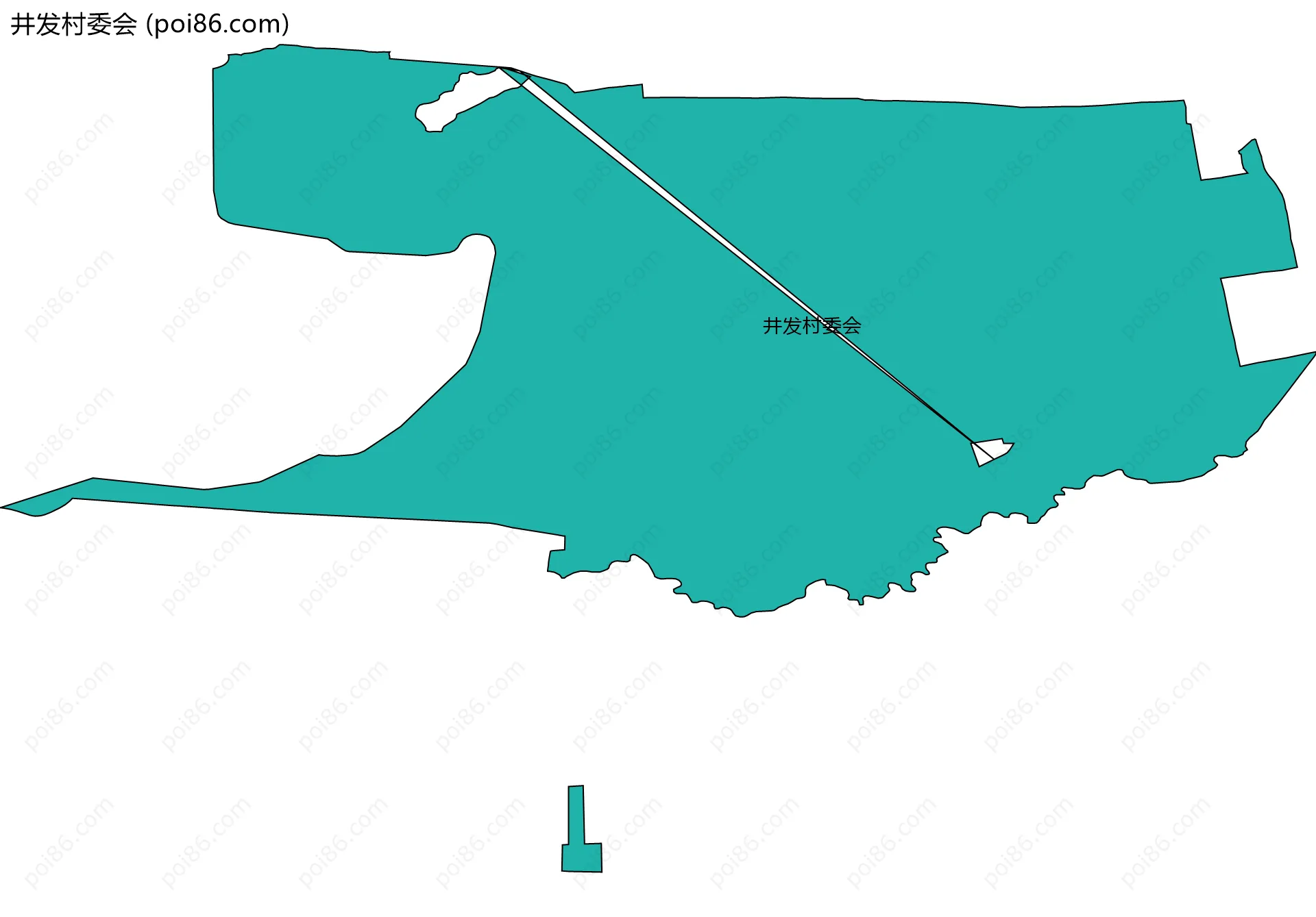 井发村委会边界地图