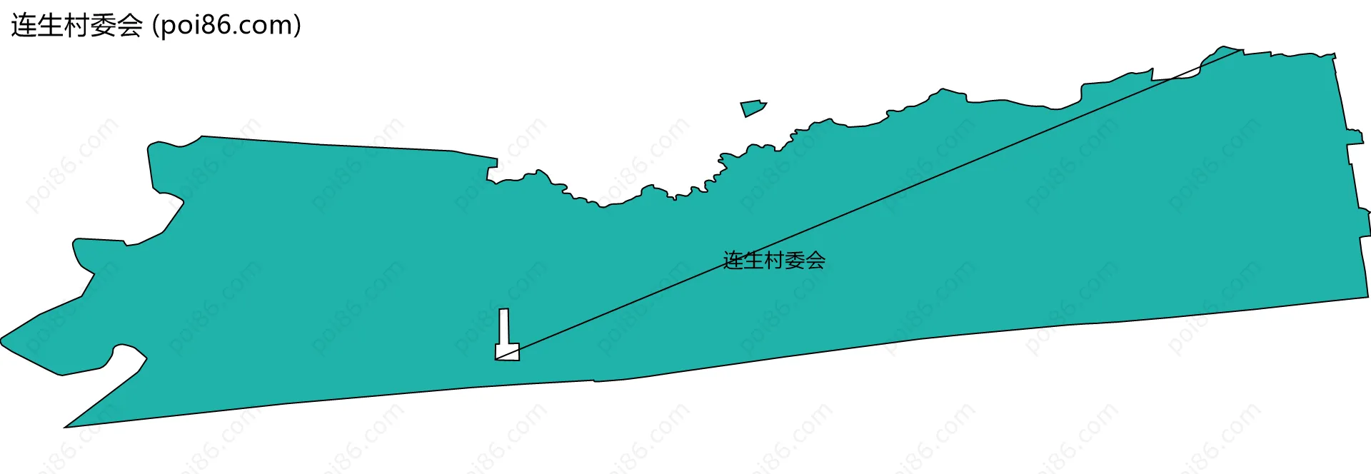 连生村委会边界地图