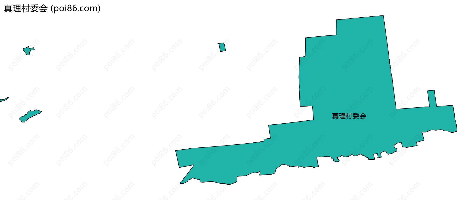 真理村委会边界地图