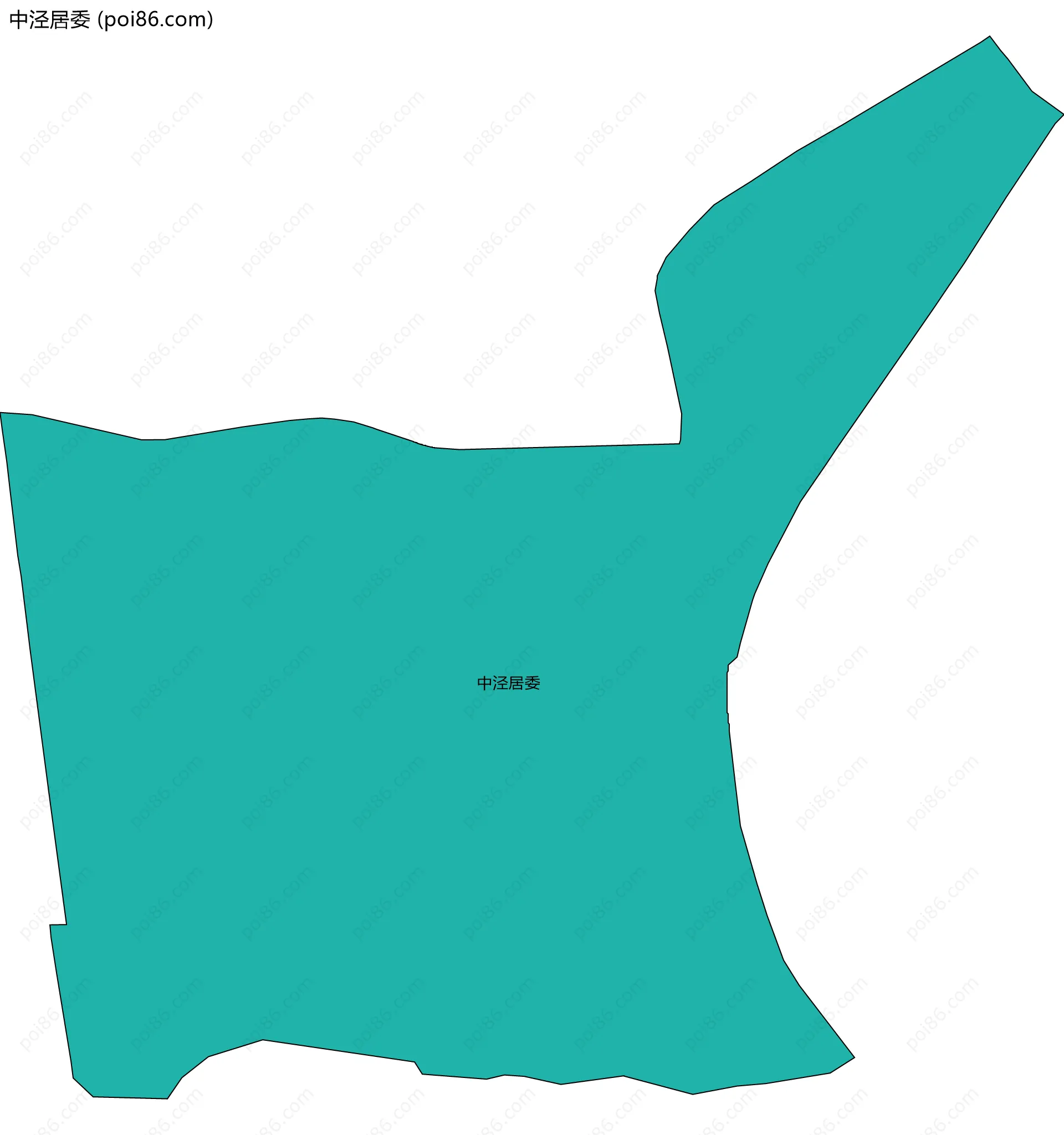 中泾居委边界地图