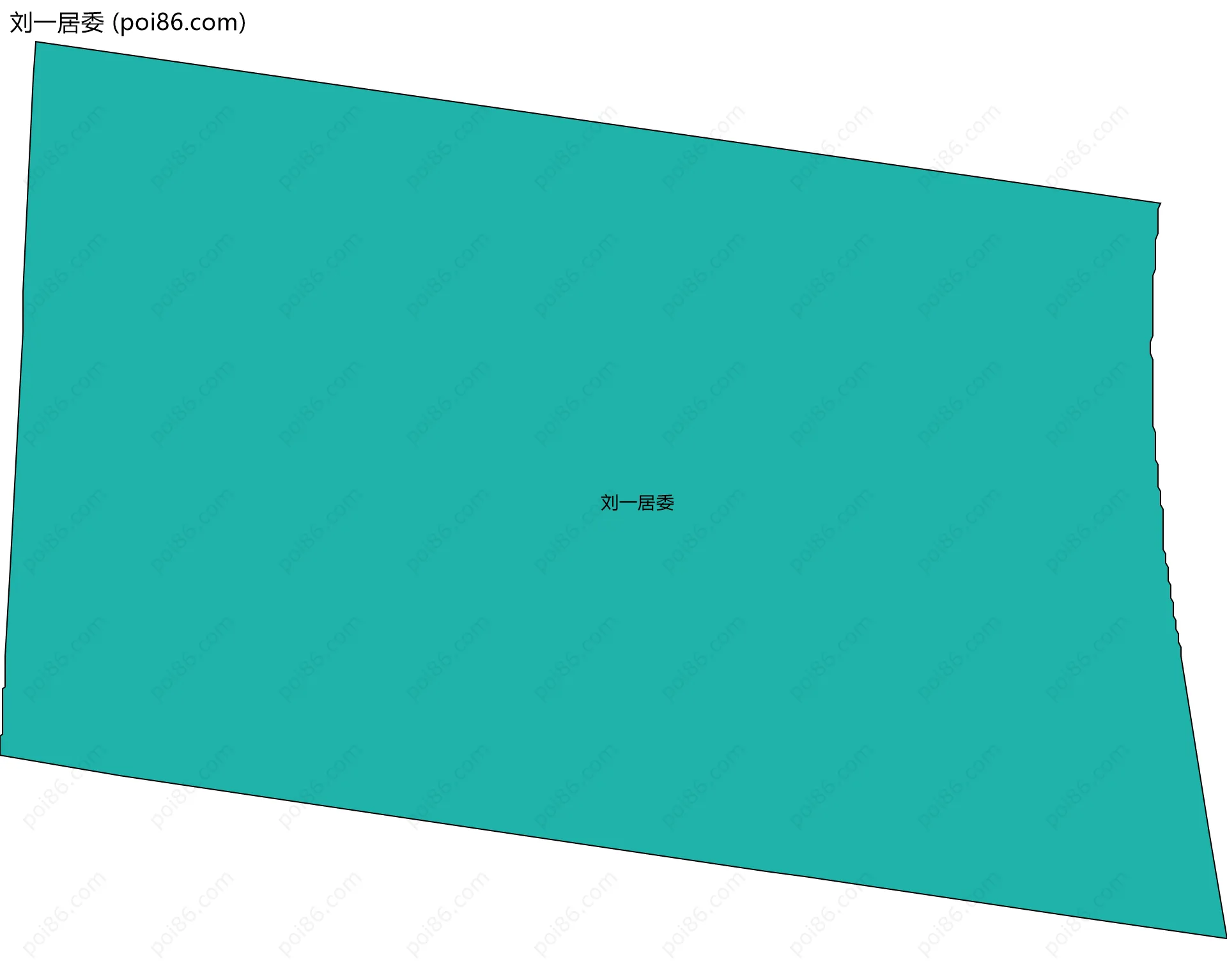 刘一居委边界地图