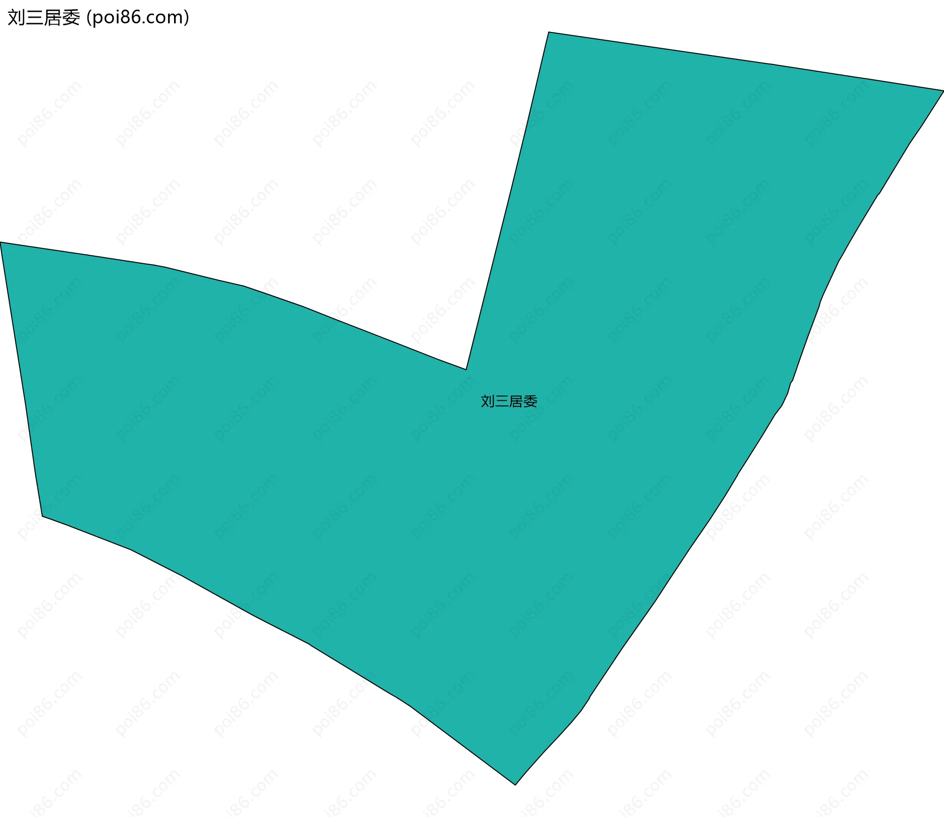 刘三居委边界地图