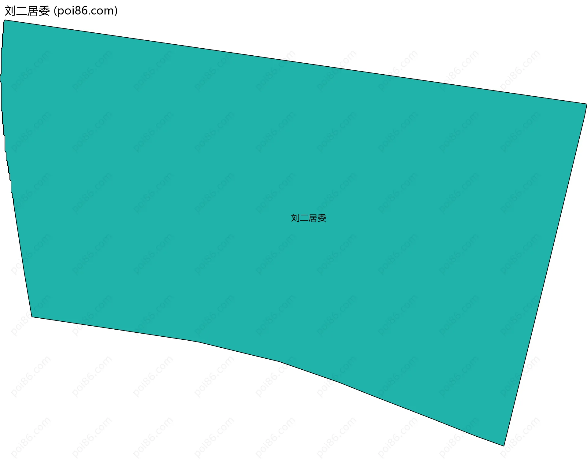 刘二居委边界地图