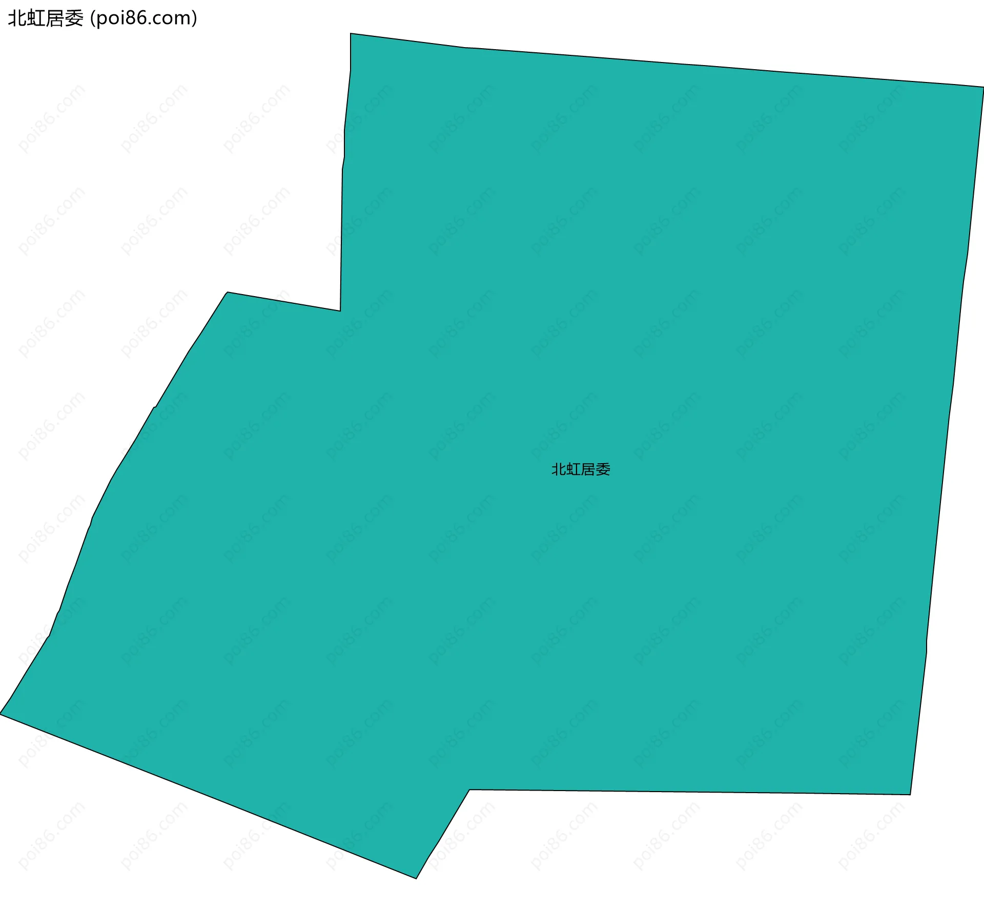北虹居委边界地图