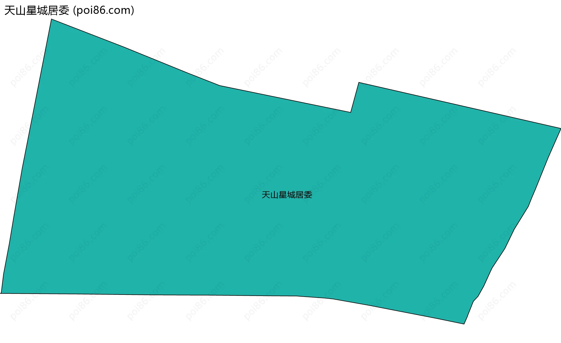 天山星城居委边界地图