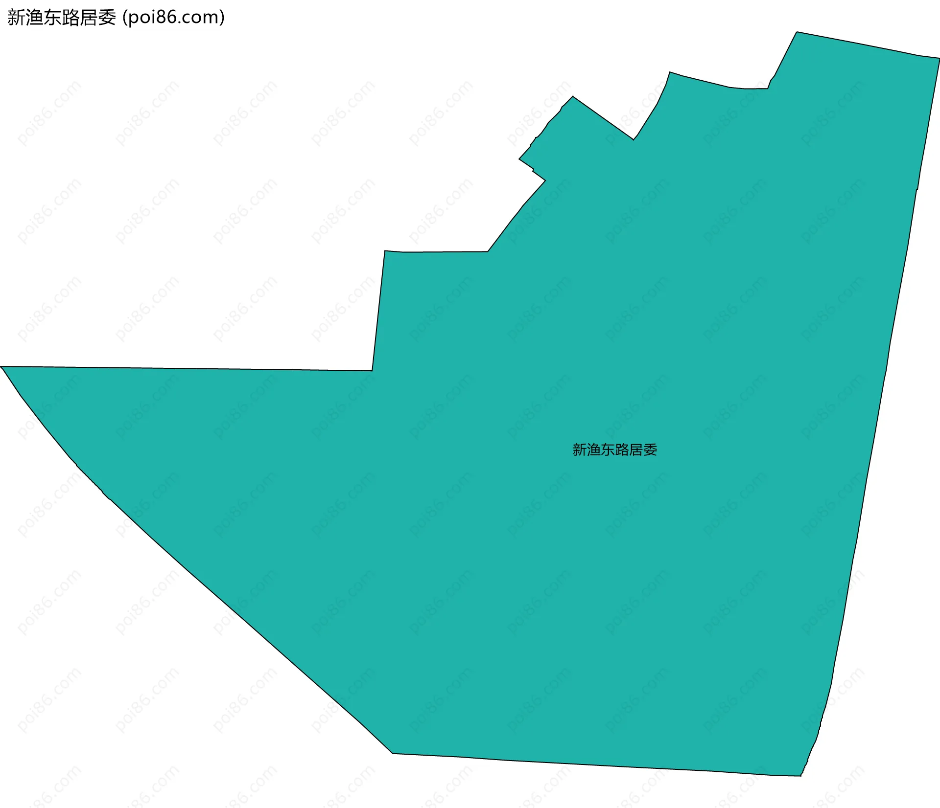 新渔东路居委边界地图