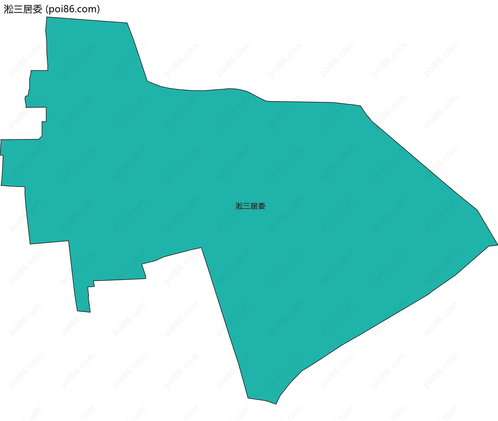 淞三居委边界地图
