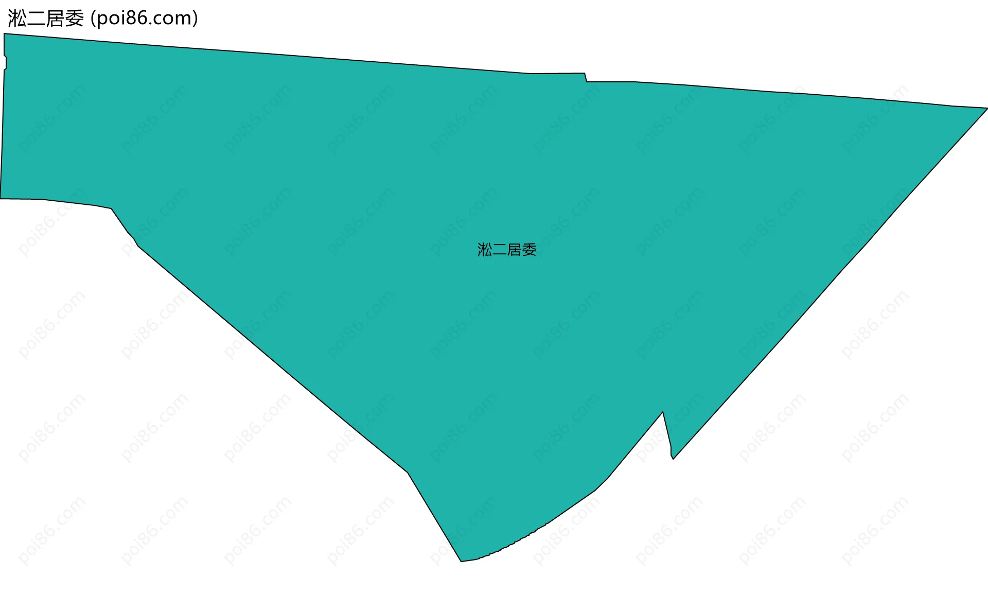 淞二居委边界地图