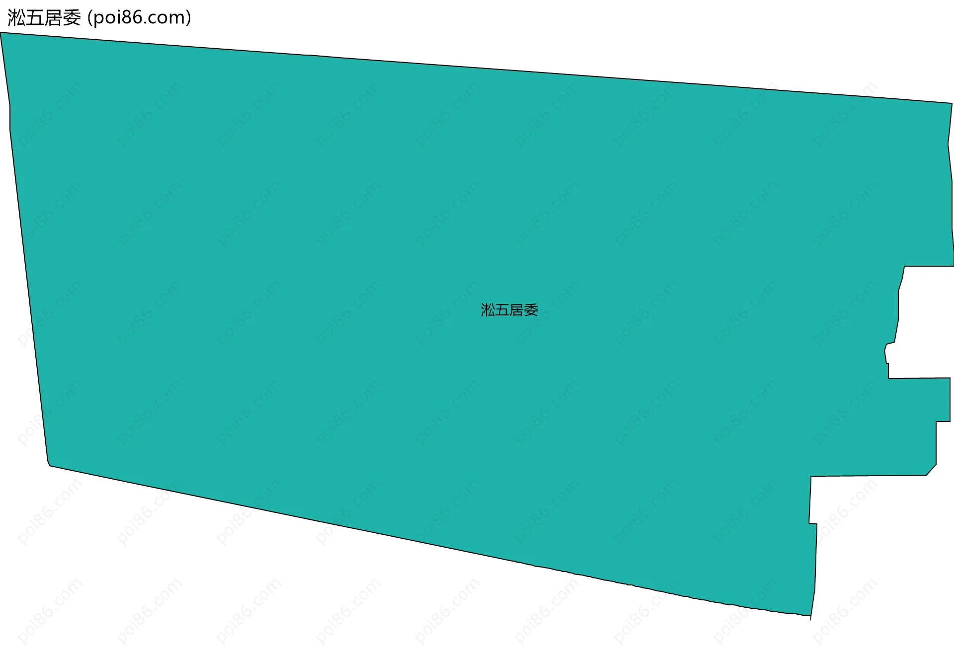 淞五居委边界地图