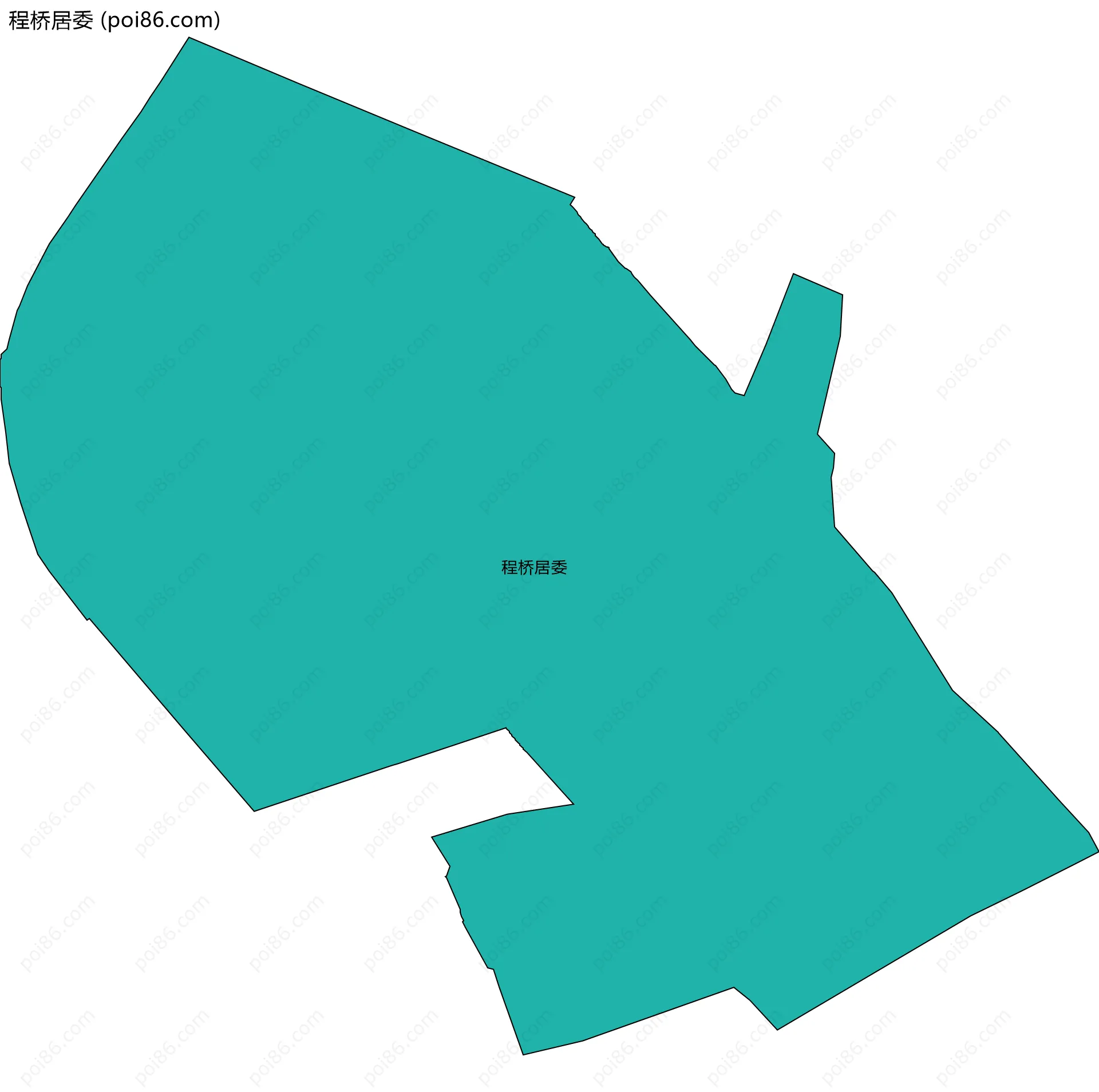 程桥居委边界地图
